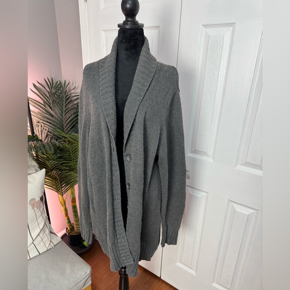 Old Navy Gray Sweater Cardigan | XXL